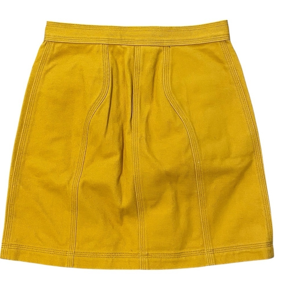 ACLER Etchells Denim Skirt In Yellow Size US 2 - Picture 5 of 11